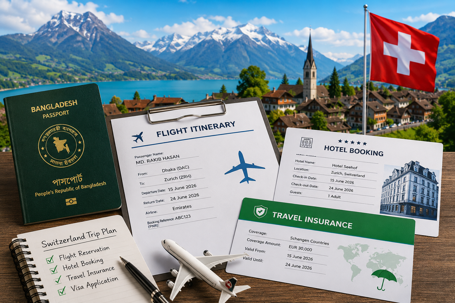 Switzerland Visa from Bangladesh: Requirements, Documents, and Application Guide (2026)